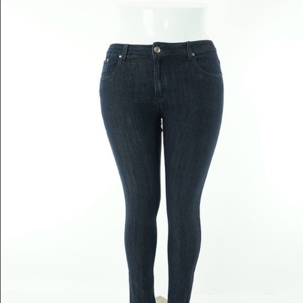 Plus Skinny Basic Jean-Navy Blue